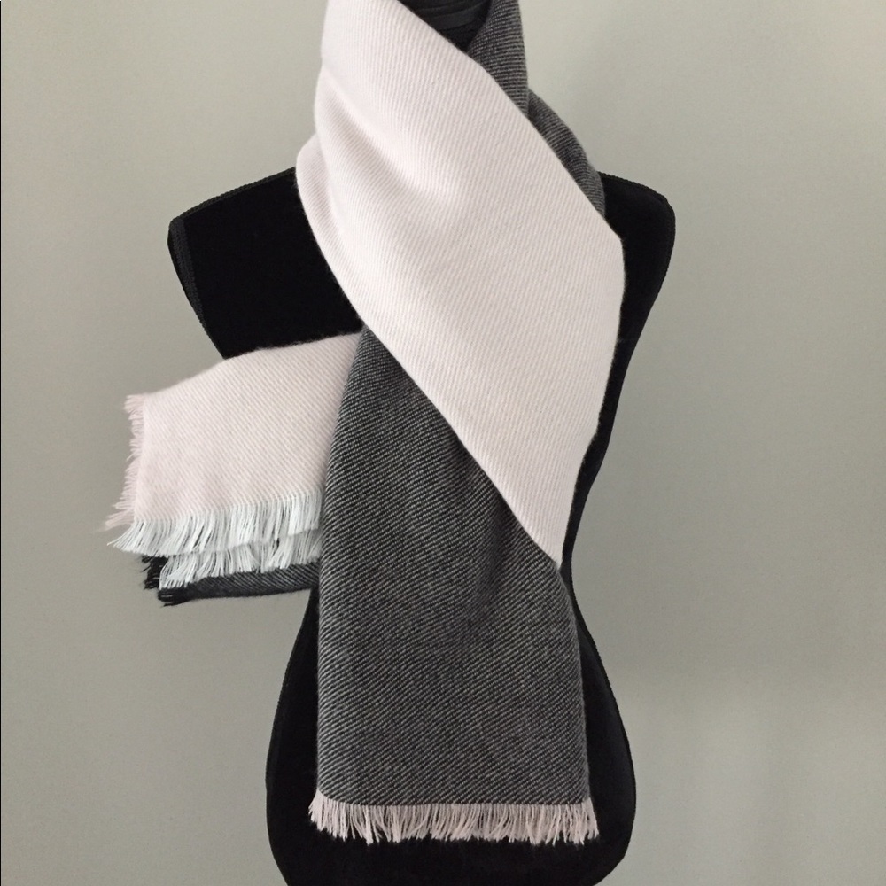 Pink and Black Blanket Scarf